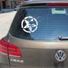 Comercio exterior transfronterizo superventas calaveras pegatinas para coche calaveras de estrella de cinco puntas decoración de pegatinas para coche