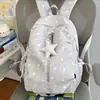 Mochila Escolar Azul Sal Marina con Puntos para Niñas Escuela Secundaria Ins Nicho Alta Apariencia Mochila para Estudiante de Secundaria Gran Capacidad Mochila de Moda