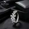 Anillo floral transfronterizo Xuping europeo y americano, simple y elegante, estilo coreano ins, lujo ligero, joyería elegante para mujer al por mayor