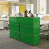 Aço Inoxidável Nórdico Luxo Leve Gabinete Modular Combinado Armário de Armazenamento para Escritório Gabinete Decorativo Lateral Estilo Antigo USM Gabinete de Balde Estilo Coreano