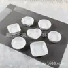 Plato blanco de cerámica para condimentos plato para repostería plato para vinagre plato para snacks japoneses plato pequeño para salsas redondo cuadrado con forma de flor joyería