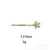Pasador con Diamante de Circonita, Accesorio de Cabello de Alta Gama, Pinza para Flequillo Lateral, Pasador de Moda para Mujer, Pasador Tachonado con Circonita
