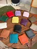 Bolso de Lipstick de Cuero de Vaca de Primera Capa con Cuello Halter, Bolso para Auriculares, Bolso de Monedas de Almacenamiento con Hebilla de Clip Versátil y Exquisito, Tarjetero Mini Estilo Coreano