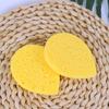 Esponja Facial Formato Gota Mais Vendida no Comércio Exterior Transfronteiriço, Disponível em Várias Cores, Esponja de Celulose para Remoção de Maquiagem, Esponja de Algodão de Polpa de Madeira para Lavar o Rosto, Esponja de Pó