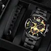 Barril de Vinho Richard Hollow Moda Masculina Relógio Masculino Pulseira de Silicone Relógio de Pulso Relógio de Quartzo Relógios no Atacado