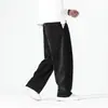 Pantalones Anchos de Chenilla Holgados para Hombre Otoño/Invierno 2026, Pantalones Casuales de Pierna Recta Pesados Estilo Chino Retro
