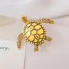 Nova Moda Europeia e Americana Transfronteiriça Broche Animal Tartaruga Retrô Sentido Avançado Pin de Tartaruga Atmosférico Acessórios Yiwu Mulheres