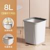 Lixeira Grande para Casa com Alta Capacidade, Design Elegante e de Alto Padrão, Adequada para Banheiro, Vaso Sanitário e Sala de Estar, Sem Tampa, com Anel de Fixação