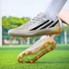 Zapatos de Fútbol para Estudiantes con Tacos para Niñas, Tacos Cortos TF, Antideslizantes, Resistentes al Desgaste, para Césped Artificial, Zapatos de Entrenamiento de Fútbol para Jóvenes