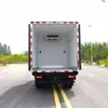 Camión refrigerador de alimentos para exposiciones, transporte de catering para exposiciones, vehículo temporal de cadena de frío para conservación de alimentos