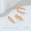 Broche al por mayor con Cobre Chapado en Oro de 14K, Conserva el Color, Incrustado con Circonita, Broche de Doble Fila para Pulseras, Collares y Conectores de Perlas DIY