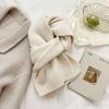 Bufanda Coreana de Color Sólido para Mujer Invierno Lana Estudiante Bufanda Blanca Protección para el Cuello Suave Cera Tejido Etiqueta Cálida para Hombre