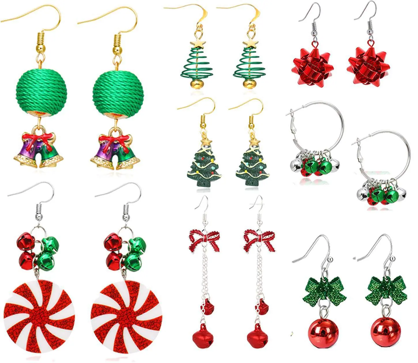 SKU-10-Holiday Earrings-8pairs