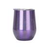 Fábrica de Origen Copa de Vino de Acero Inoxidable 12oz Doble Pared Forma de U Vaso de Cerveza Pollo Pintura Arcoíris Gradiente Color Copa Cáscara de Huevo