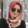 Bufanda Trenzada para Cabello Arrugado Moda para Niña Todo Fósforo Baotou Nuevo Exterior Delgada Otoño e Invierno Bufanda Protectora para el Cuello
