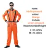 Disfraz de Halloween Niños Adultos Hombres y Mujeres cosplay Traje Espacial de Rendimiento Ropa de Astronauta Ropa de Piloto