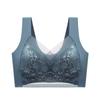 Verano Nuevo Estilo Encaje Francés Sujetador Almohadillas Fijas para el Busto Talla Grande Espalda Hermosa Íntimos Chaleco Transpirable Seamless para Mujer que Recoge el Busto