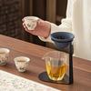 Colador de Té Mineral No Poroso para Uso Doméstico, Filtro de Café de Taza Justa Integrado, Embudo de Filtro de Té Cerámico, Accesorios para Ceremonia del Té