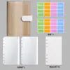 Cuaderno Macarrón Color Degradado Transfronterizo Carpeta A6 Bolsa con Cremallera Libro de Contabilidad de Presupuesto en Efectivo Personalizado Venta al por Mayor
