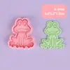 Molde para Galletas 3D Serie Rana Linda, Cortador Estampador de Galletas DIY Realista, Material Seguro, Fácil de Limpiar