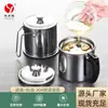 Olla de aceite de cocina doméstica directa de fábrica, olla de aceite con filtro de aceite de acero inoxidable 304, olla de aceite con filtro de gran capacidad, olla de aceite, taza de aceite