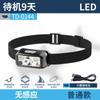 Linterna Frontal con Sensor de Luz Fuerte Pesca Nocturna Exterior Recargable Ultrabrillante de Larga Duración Montada en la Cabeza Linterna Pequeña Litio Zhao Zhu You