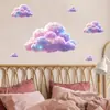 Novos Adesivos de Parede Sonho de Nuvem e Estrela, Adesivos Coloridos de Nuvem Sonhadora para Sala de Estar e Quarto, Decoração de Parede Branca, PVC Autoadesivo