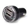 Cargador de Coche con Forma de Pezón con Doble USB de Colores y Cubierta Transparente, Cargador de Coche para Teléfonos Móviles, Carga Rápida, Carga Flash