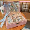 Caja de regalo para accesorios de cabello de niños traje de regalo pasador para bebé pasador joyero de niña popular banda de goma al por mayor