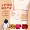 Cinturón Lumbar Eléctrico de Artemisa para Periodo Menstrual, Dispositivo de Calentamiento para Dolor de Cintura y Estómago, Cinturón de Terapia de Compresa Caliente de Artemisa, Cinturón Lumbar de Moxibustión