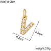 Collar con colgante de doble anillo con 26 letras con micro incrustaciones de diamantes completos, colgante para aretes, colgante, colgante, acero de titanio, CNC, diamantes, circonitas, letras