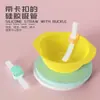 Artefacto para Beber Sopa de Bebé Accesorios de Popote con Hebilla Tazón de Succión para Papilla de Bebé Alimentos para Niños Popote de Silicona para Beber