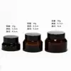 Botella de Vidrio Transparente con Hombro Inclinado para Crema Botella Portátil Dispensadora de Crema Facial Botella de Muestra para Viaje Botella Marrón Opaca para Crema de Ojos Transfronterizo