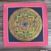 Mandala Pintado a Mano Tibetano Nepalí Dorado Caliente Tamaño 26*26 Núcleo de Tarjeta