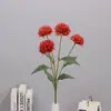Flor de Imitação 4 Agulhas Crisântemo Segurando Dente-de-leão Estilo Nórdico Mobiliário Doméstico Flor Suave Arte Flor de Casamento ao Ar Livre Arranjo de Flores Bola de Formigamento Flor