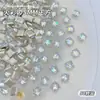 Zircônia Branca Fundo Plano Nail Art Mini Pequena Zircônia Pequena Decorações Mistas Strass de Nail Art Brilhantes Super Brilhantes Atacado