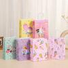 Bolsa de Papel Kraft con Impresión Creativa Transfronteriza Bolsa de Regalo para Helado Bolsa Tote para Compras Bolsa de Regalo para Fiesta