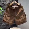 Nuevos Pantalones Cargo de Secado Rápido Estilo Americano de Moda Marca 2026 Verano para Hombre, Shorts Verde Militar, Pantalones Casuales para Deportes al Aire Libre