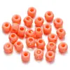 Cuentas acrílicas sólidas multicolor de cuatro agujeros, cuentas sueltas perforadas de cuatro agujeros para cadenas de teléfono hechas a mano DIY, llaveros y accesorios
