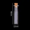 Procesamiento de liquidación mini botella de corcho para deseos con arena movediza transparente de vidrio botella para joyería DIY