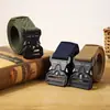 Cinturón Táctico con Hebilla de Aleación Cobra para Aficionados Militares, Deportes al Aire Libre, Entrenamiento, Ropa de Trabajo, Cinturón Versátil con Hebilla Automática para Hombres