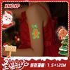 Adesivo de tatuagem luminoso descartável para crianças, rosto pintado, Natal sonhador, adesivo avançado, lavável, celebrante da Internet