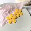 Pétalos de flores grandes de color sólido, accesorios acrílicos, pendientes hechos a mano, tocado, funda para teléfono móvil, venta al por mayor