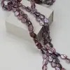 Colar de Pérolas Barrocas de Água Doce Naturais de Zhuji Produto Semi-acabado DIY Roxo Alto Brilho Pérolas Irregulares Barrocas Pérolas Soltas