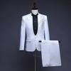 Traje de Actuación para Presentador de Estudio de Cine para Hombre con Cuello de Pie