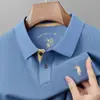 Algodón Verano Nuevo Producto Camisa Polo Paul Camiseta de Manga Corta para Hombre Cuello Americano Casual Logo de Pony Camiseta de Media Manga para Hombre
