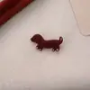 Pinza para el pelo de terciopelo con lazo para cachorro, pinza de pico de pato, clip lindo para el flequillo de niña, clip lateral, accesorios para el cabello, venta al por mayor