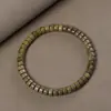 Pulsera de Perlas en Forma de Píldora de Sándalo Laoshan Artesanía Fina Pulsera de Perlas Budistas Pulsera de Sándalo Verde Material Viejo de Alta Densidad para Hombres y Mujeres