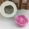 Molde tridimensional de chocolate com rosas, decoração de bolo de silicone, sabonete artesanal, molde de cola de gesso, ovo