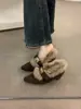 Zapatos de algodón tipo Birkenstock para mujer con plataforma interior, forro de polar, para otoño e invierno, aptos para uso exterior, con tacón alto y forro mullido, proporcionando calidez y comodidad